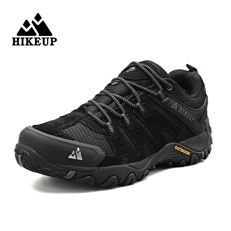 HIKEUP Men's Suede Leather Hiking Shoes – Outdoor Trekking